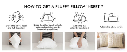 MIULEE 26x26 Euro Pillow Inserts,Set of 2 Down Feather Throw Pillows for Couch Sofa Bed, Decorative Fluffy Throw Pillow Inserts Cotton Fabric,White