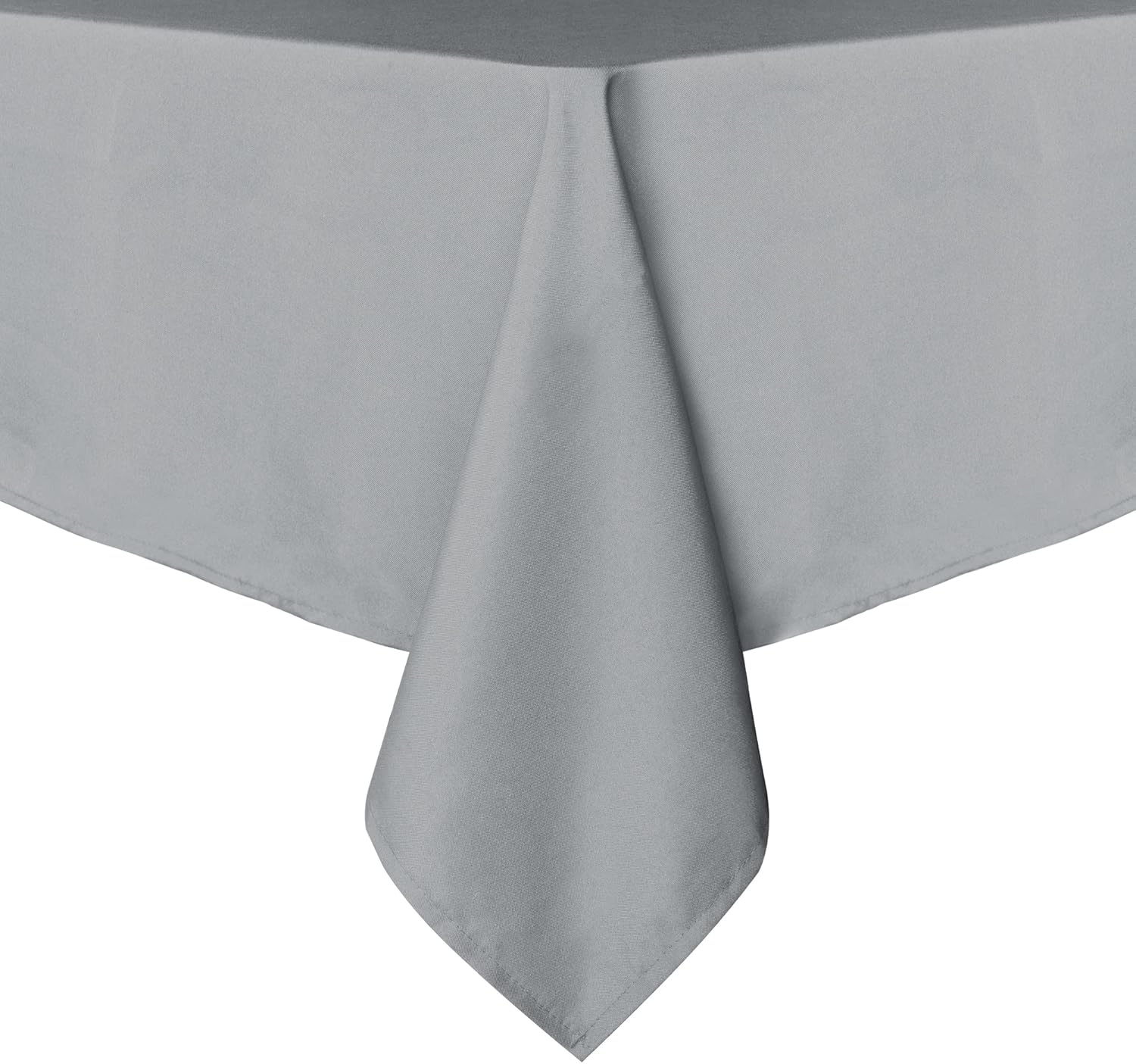 Rectangle Tablecloth - 60 x 84 Inch - Stain and Wrinkle Resistant Washable Polyester Table Cloth, Decorative Fabric Table Cover for Dining Tables, Buffet Parties and Camping, Black